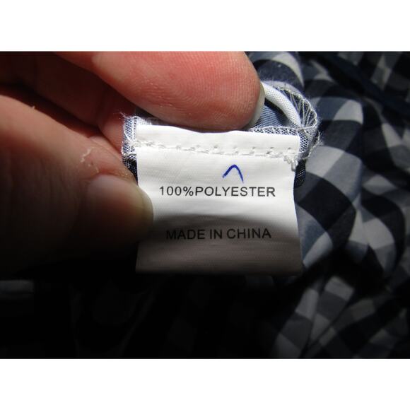 Classic Dirndl Bavarian Oktoberfest Checkered Dress Blue White XXL Lace Peasant - Picture 9 of 10